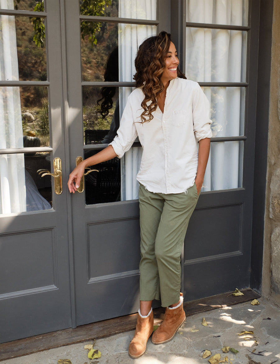 Eileen Vintage White Button Up