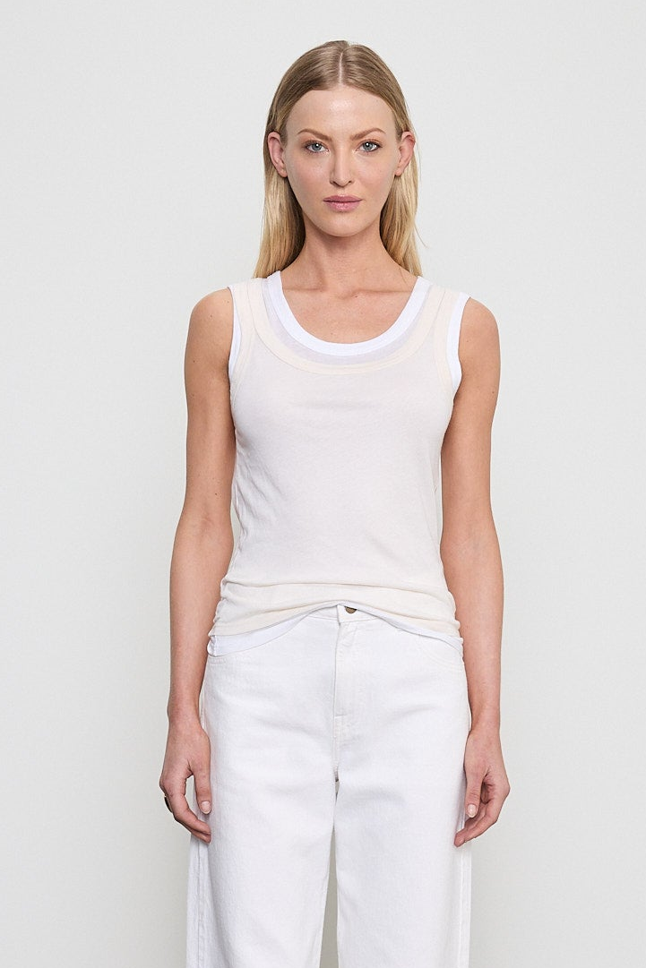 Tissue Jersey Layered Tank