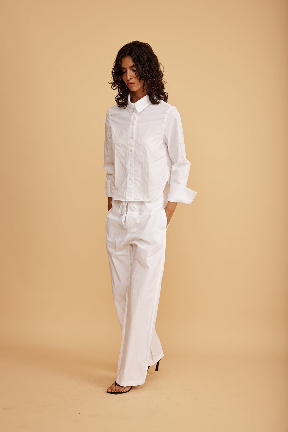 Lily Cropped Button Down