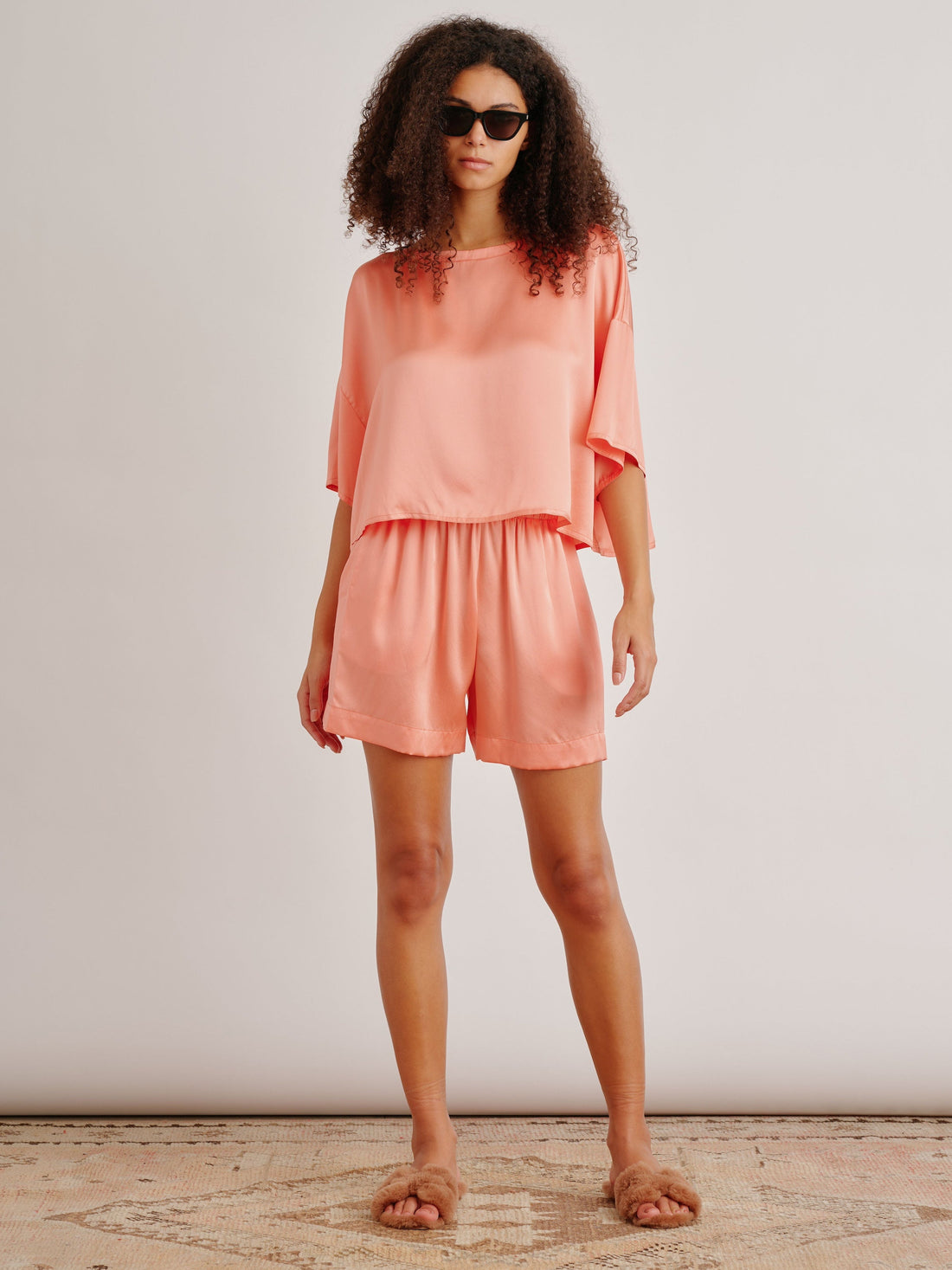 Daria Silk Tee Melon