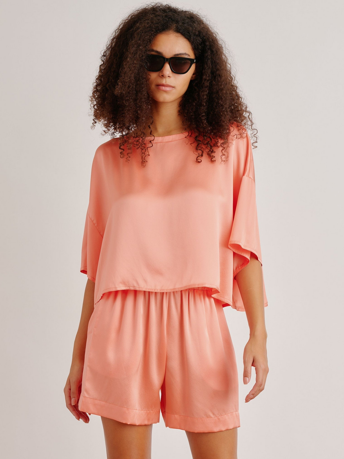 Daria Silk Tee Melon