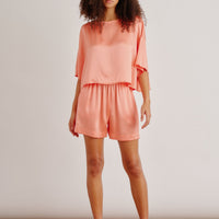 Daria Silk Tee Melon