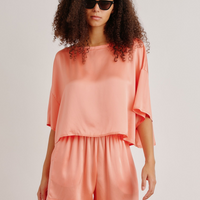 Daria Silk Tee Melon