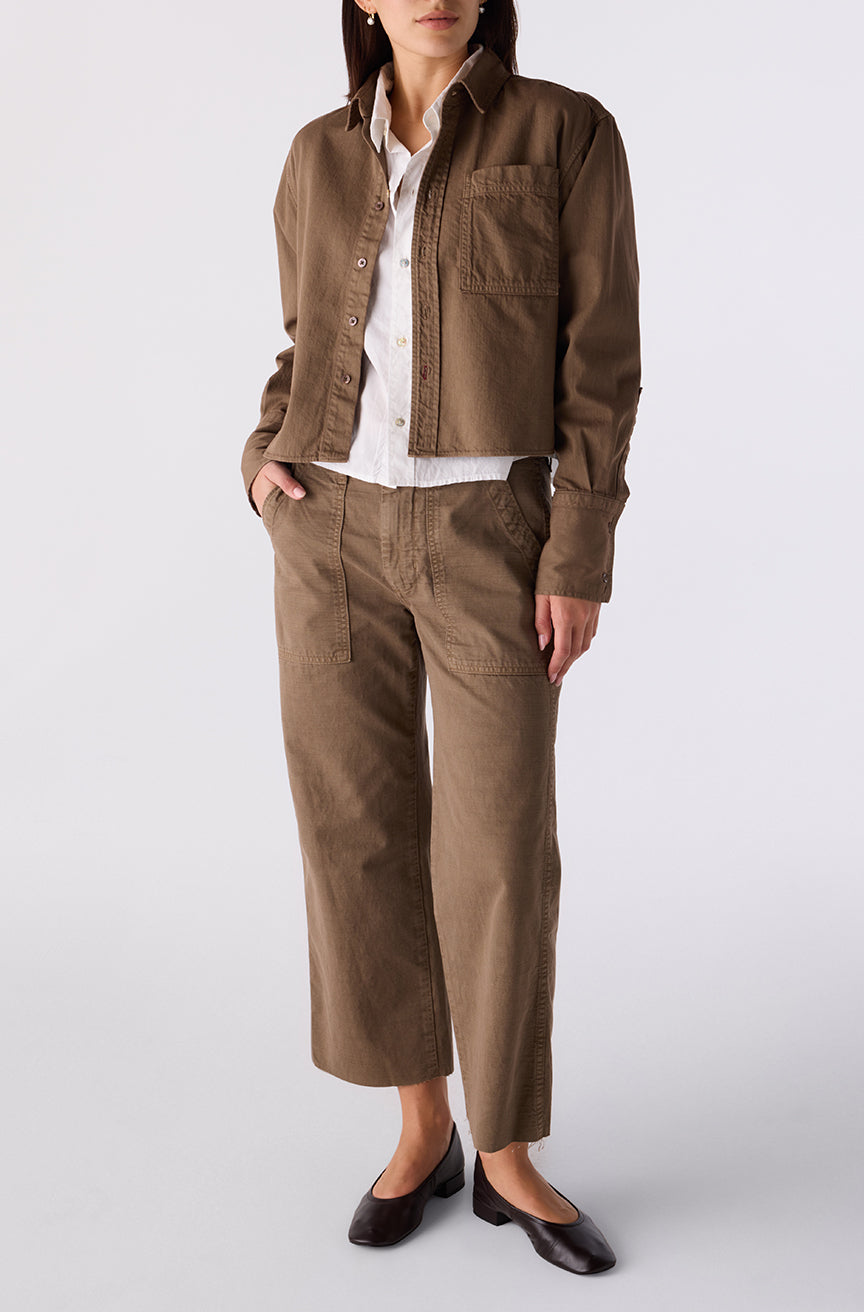 Easy Army Slouch Crop