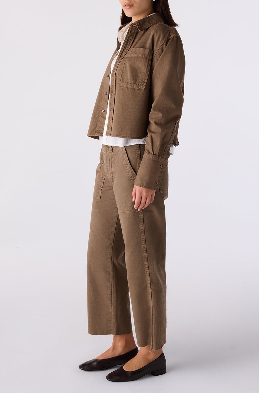 Easy Army Slouch Crop
