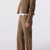 Easy Army Slouch Crop