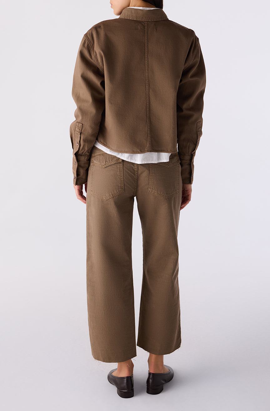 Easy Army Slouch Crop