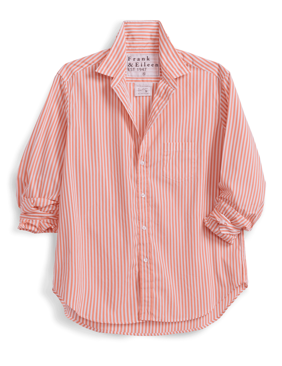 Eileen Peach Stripe Button Up