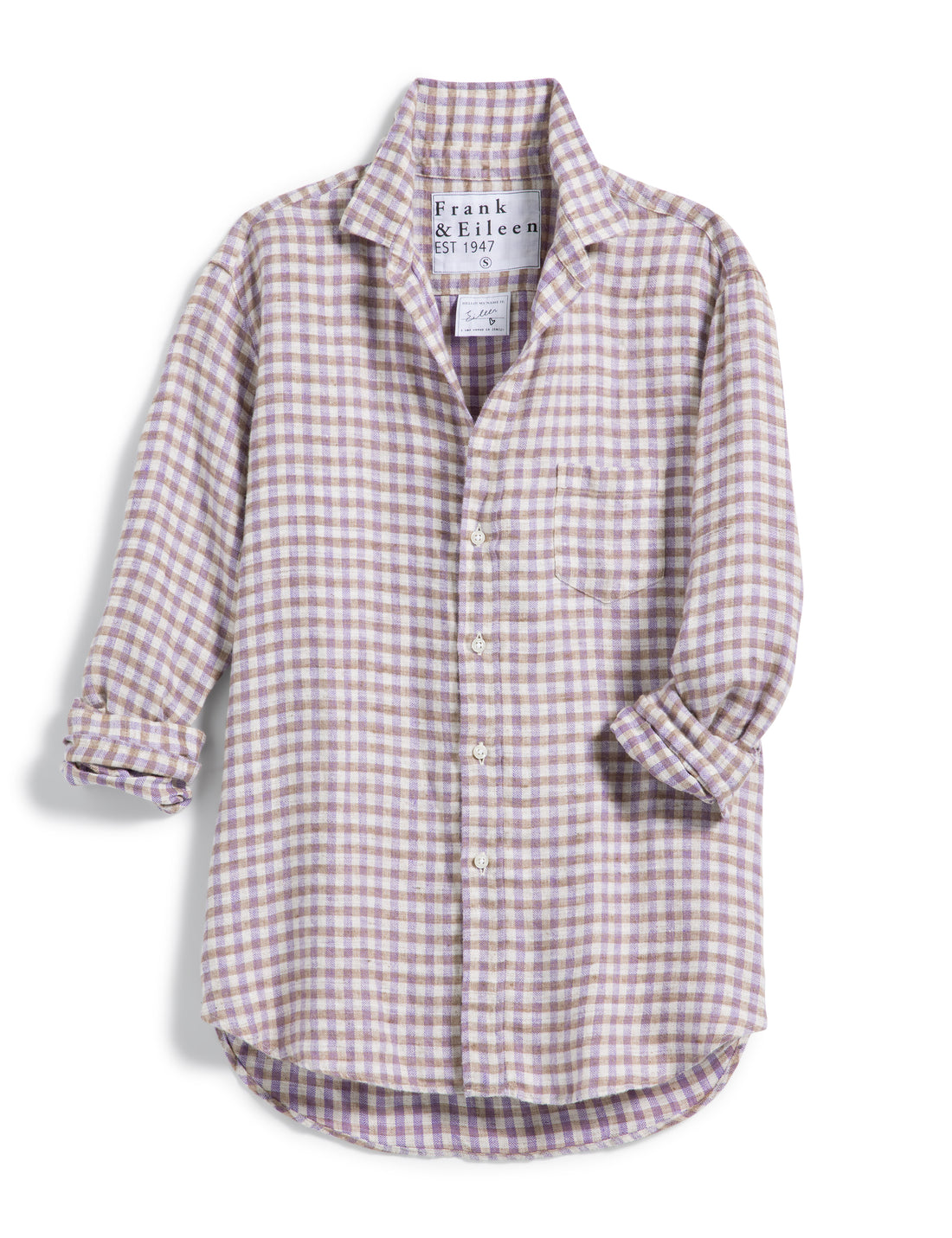 Eileen Melange Check Button Up