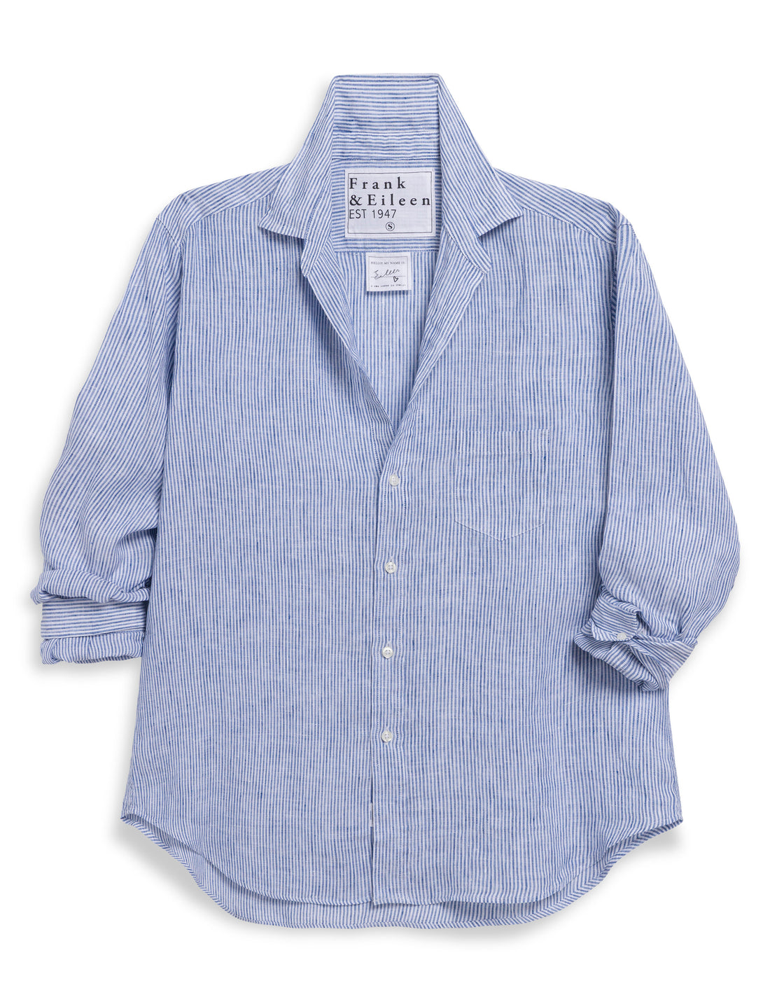 Eileen Linen Stripe Button Up