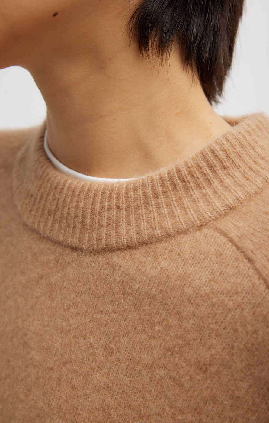 Camel Hair Oversized Pullover