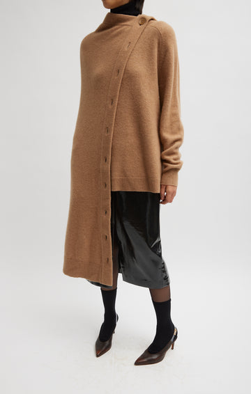 Camel Hair Knit Cape