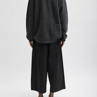 Bio Twill Triple Pleat Crop Pant