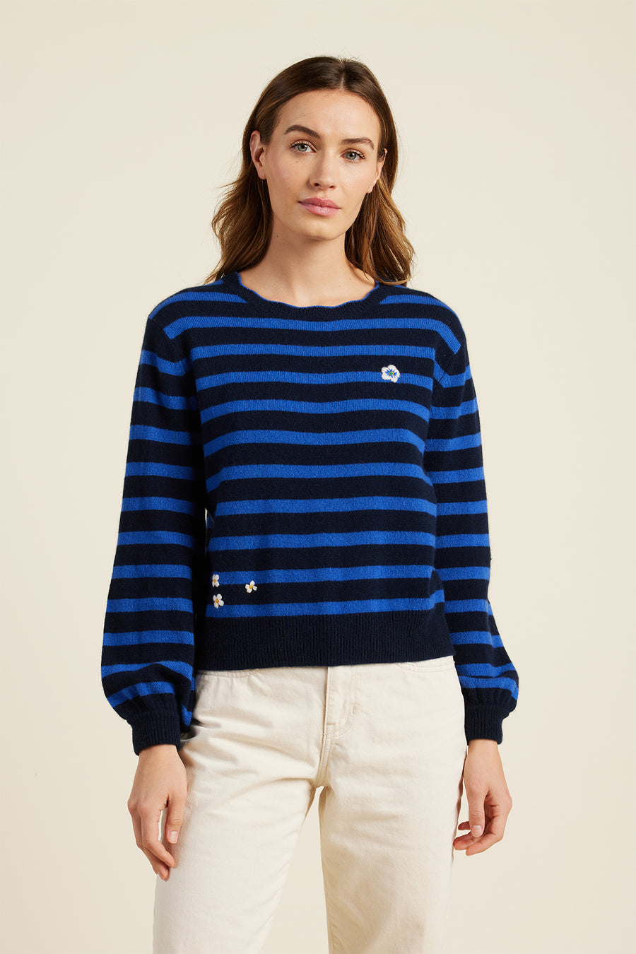 Ryann Navy Stripe Sweater