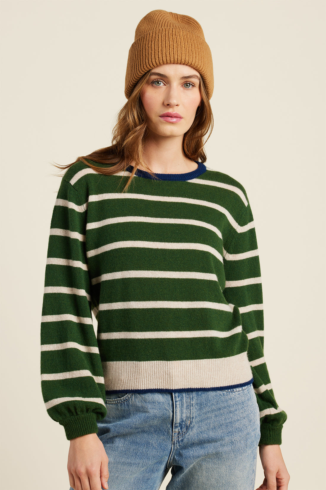 Ryann Green Stripe Sweater