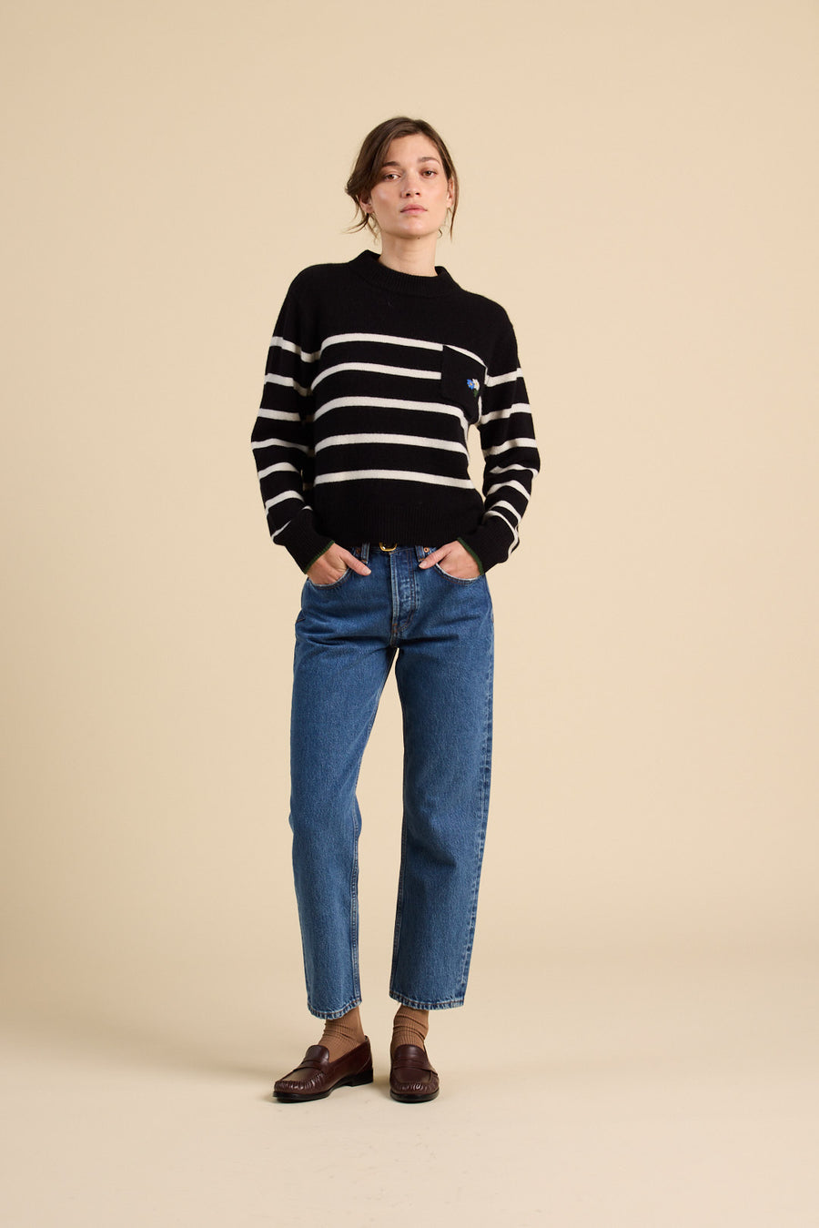 Oksana Stripe Sweater