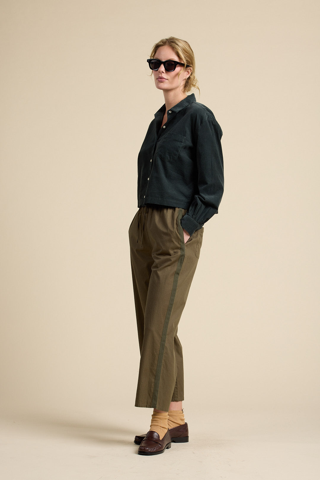 Nessa Shirt Deep Teal Cord