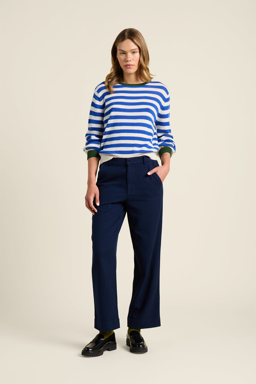 Ryann Blue Stripe Sweater