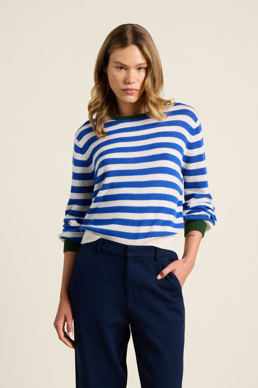 Ryann Blue Stripe Sweater