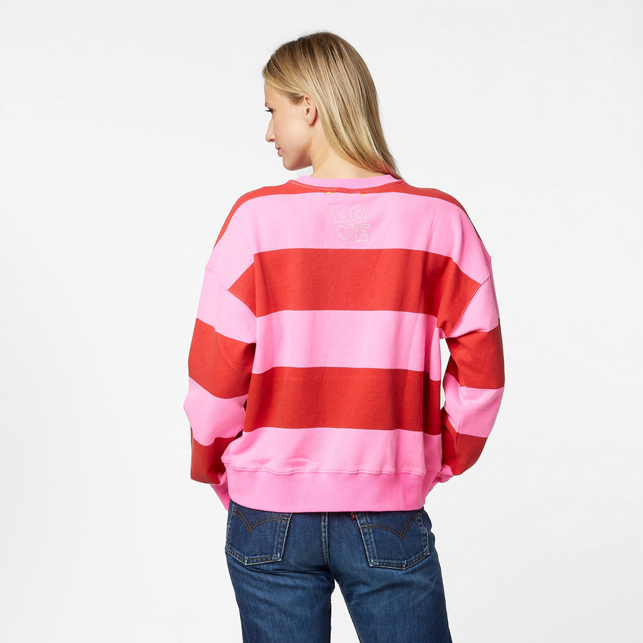 Boyfriend Stripes Sweatshirt