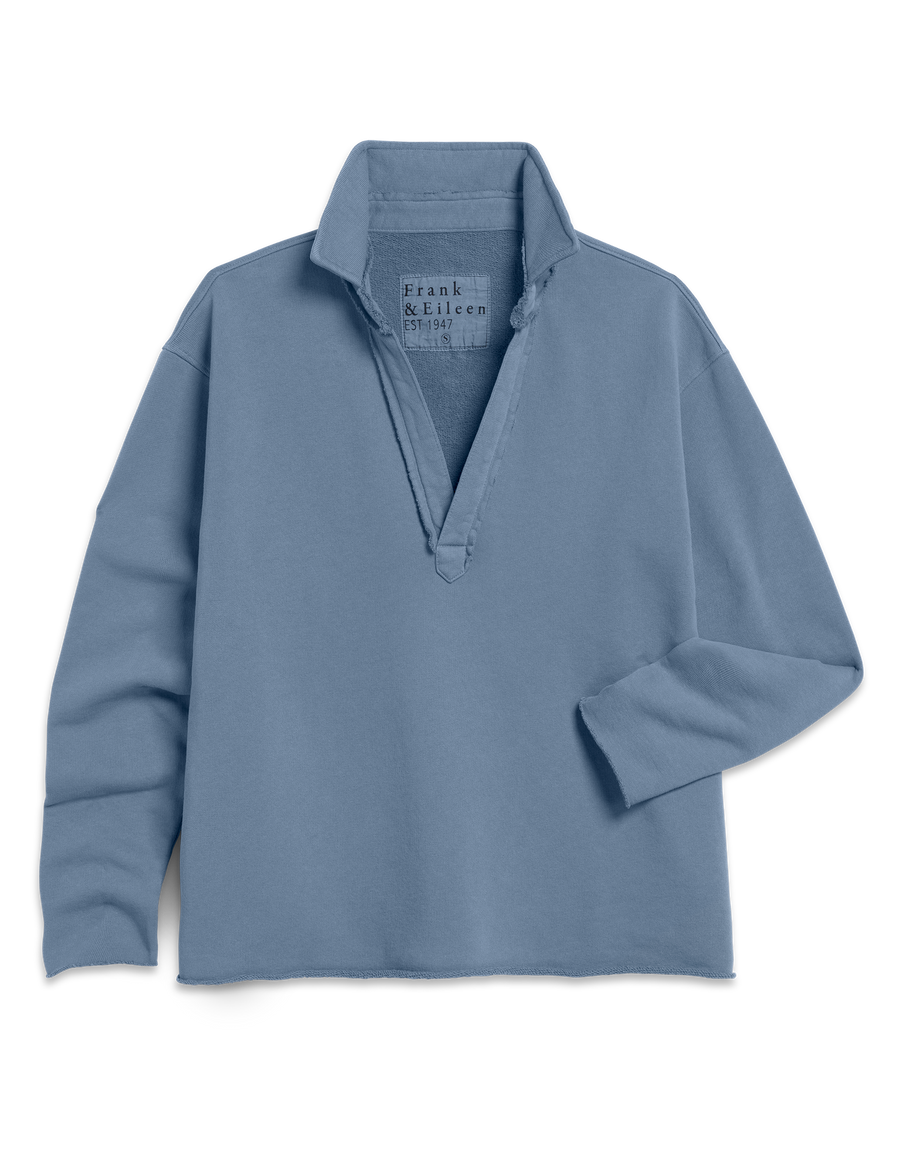 Patrick Fleece Henley Slate