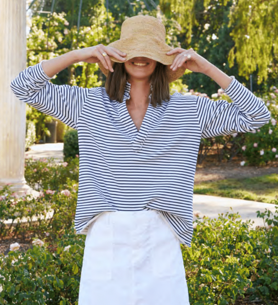 Patrick Stripe Popover Henley