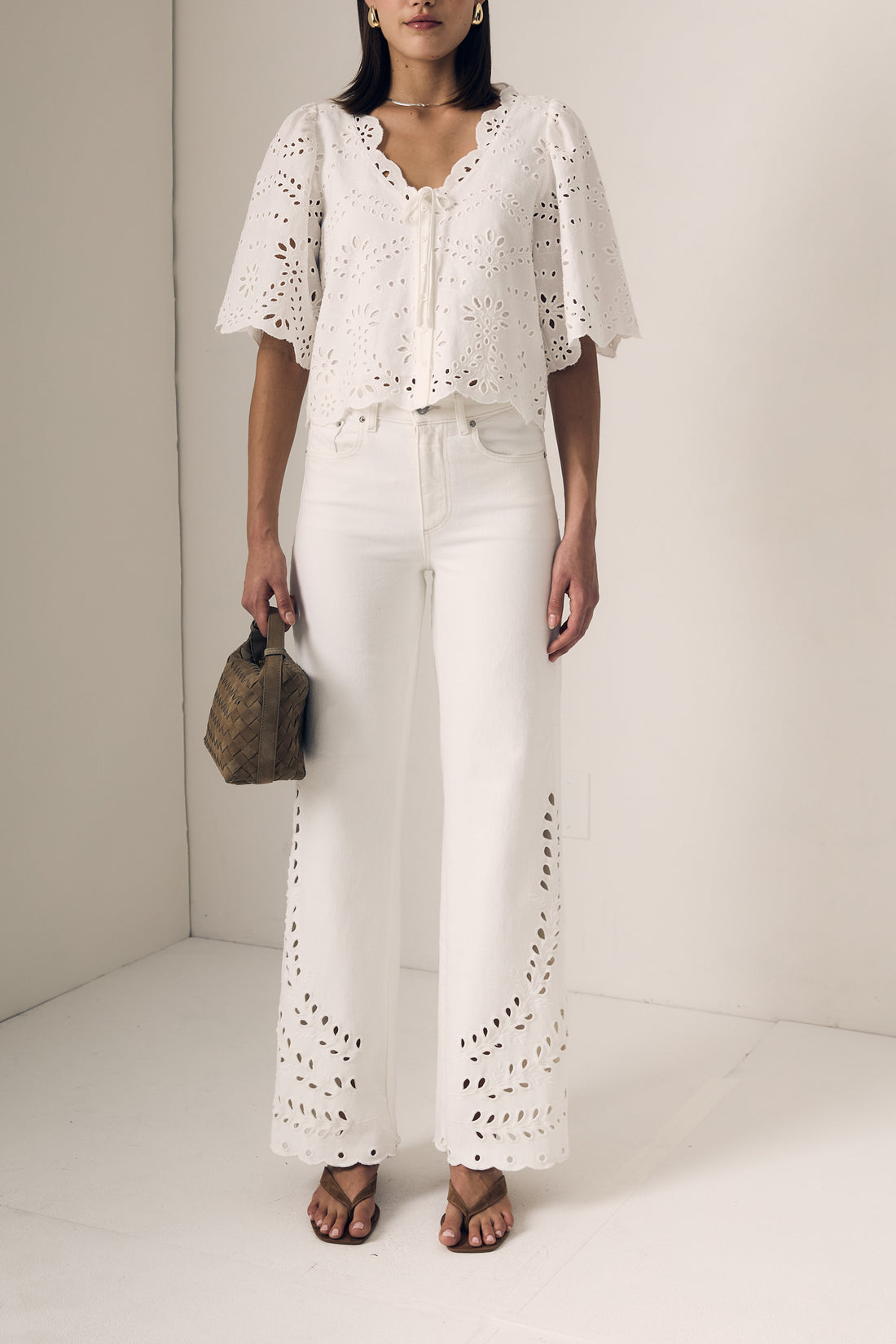 Column Eyelet Jean
