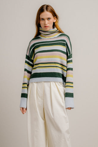 Lola Cropped Mockneck