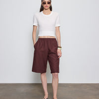 Linen Open Knit Top