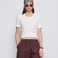 Linen Open Knit Top