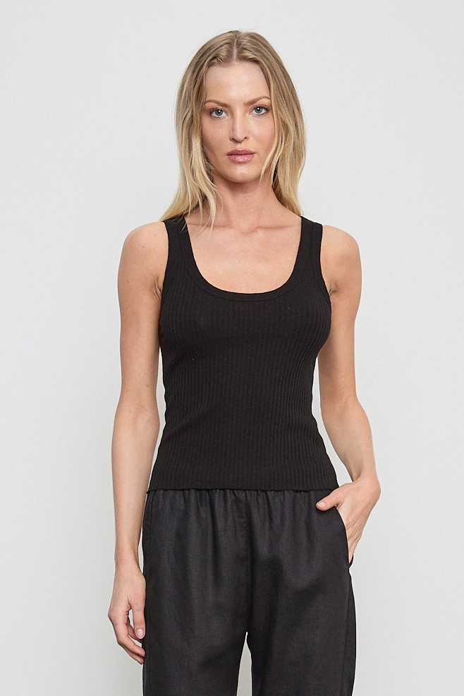 Military Rib Crop Tank
