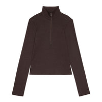The Baby Rib Zip-Up Espresso
