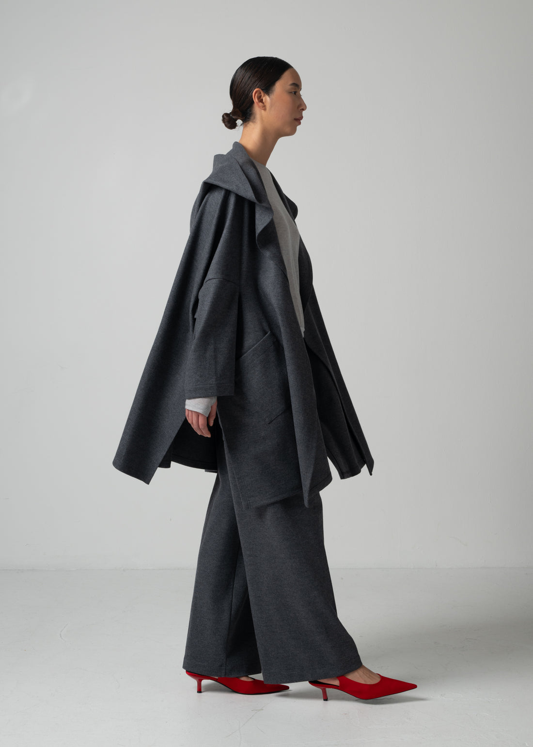 Ornella Hooded Wrap Coat