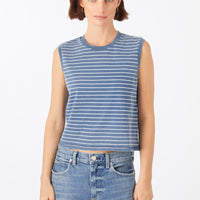 Indigo Stripe Babe Tee