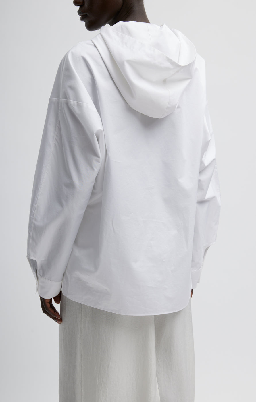 Eco Poplin Hooded Shirt