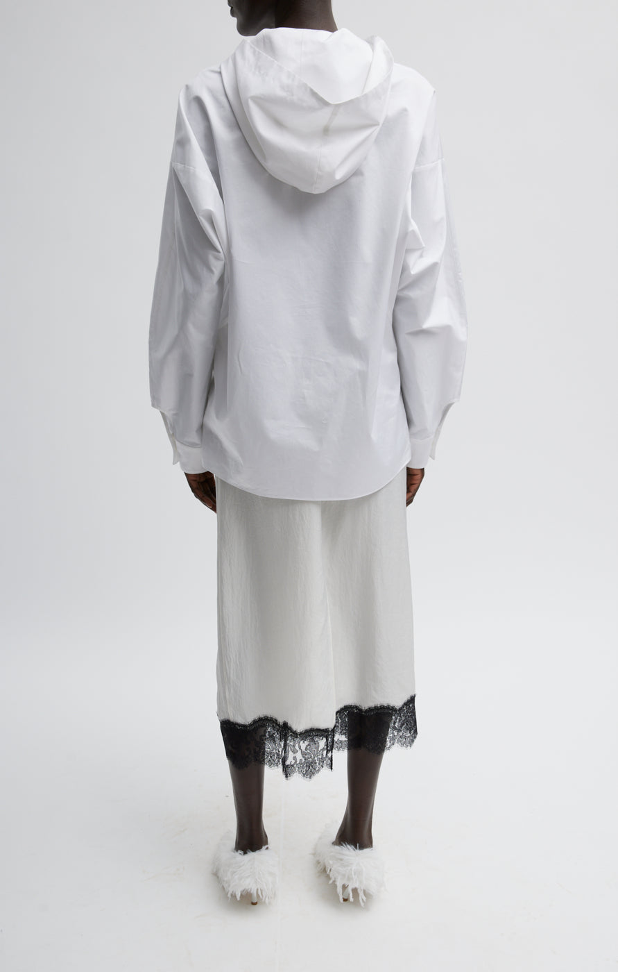 Eco Poplin Hooded Shirt