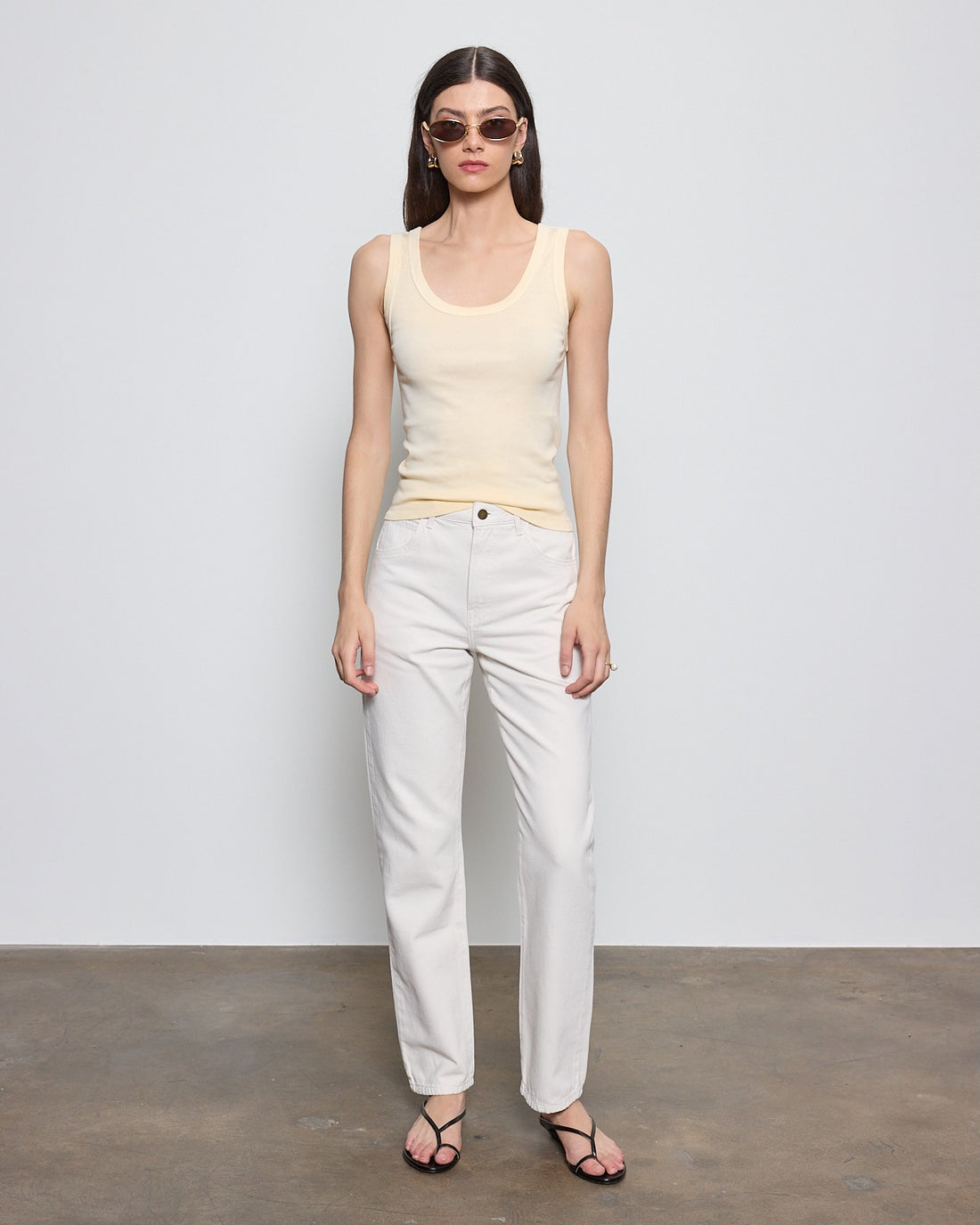 Supima Baby Rib Tank Flan