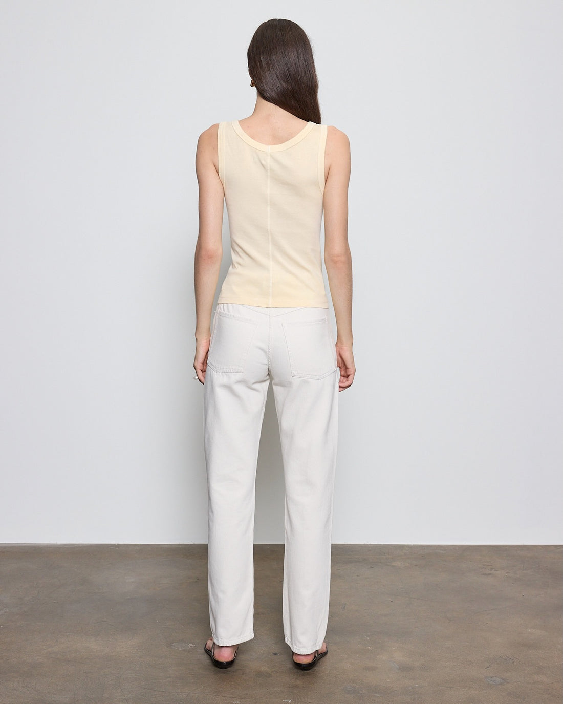Supima Baby Rib Tank Flan