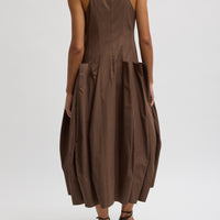 Pinched Pleat Dress