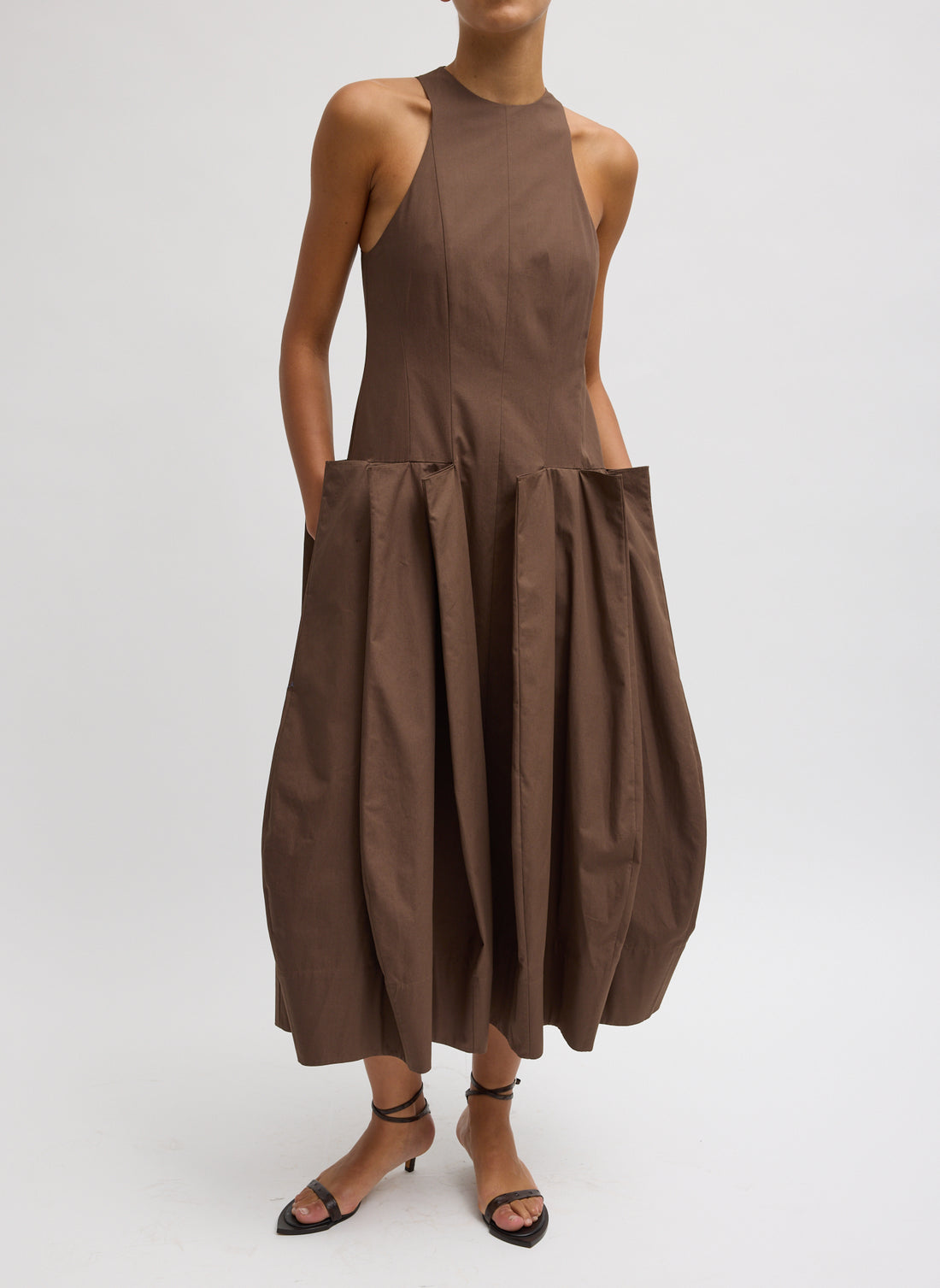 Pinched Pleat Dress