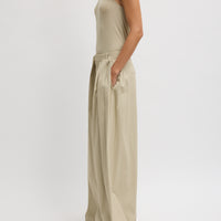 Luxe Spring Twill Pleated Trouser