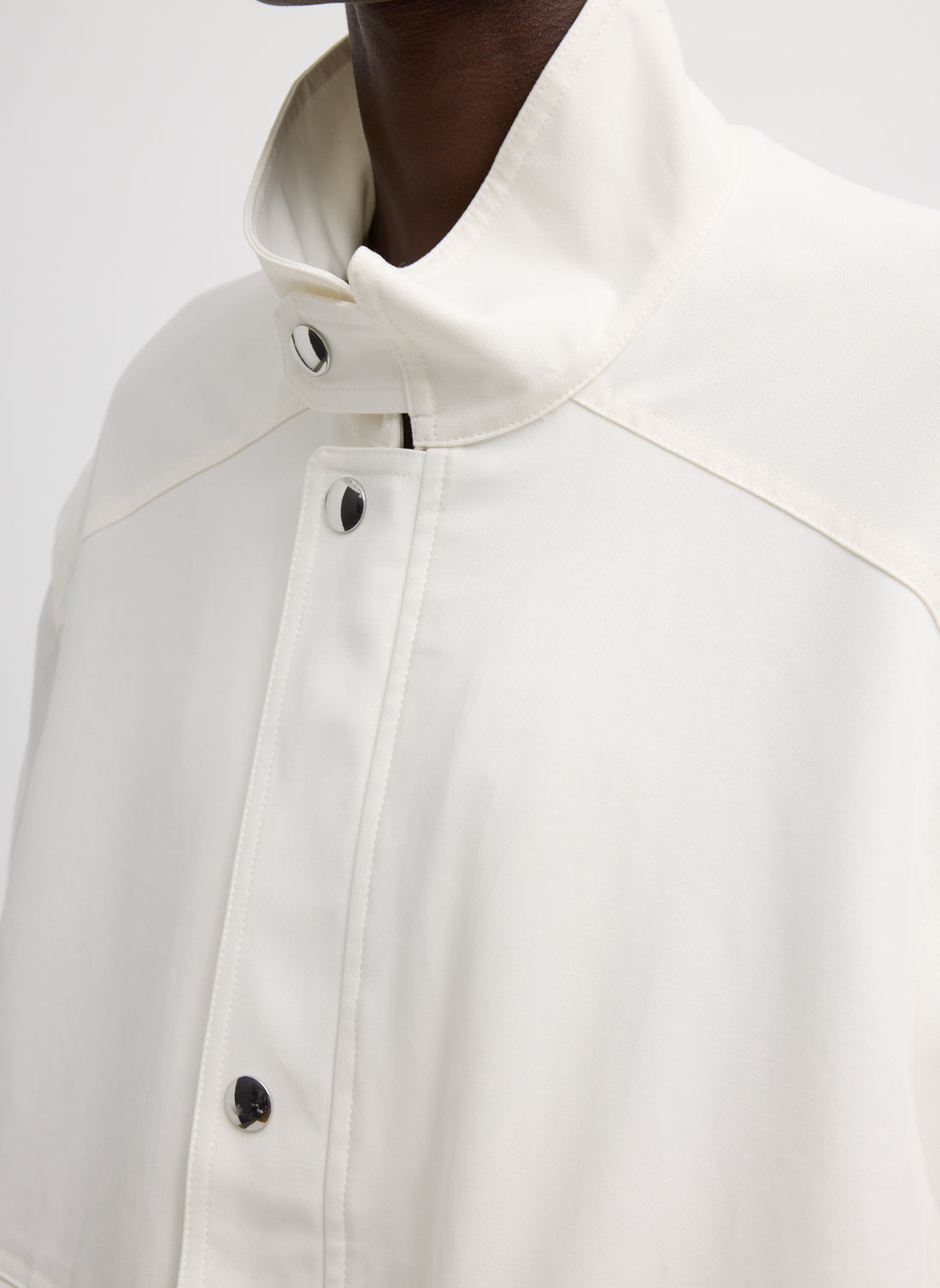 Patchwork Twill Slicker Jacket