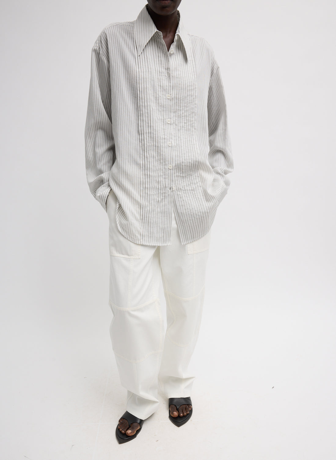 Ultra Light Silk Pintuck Shirt