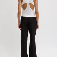 Ribbed Sweater Cut Out Tank