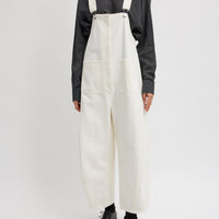 White Denim Jumpsuit