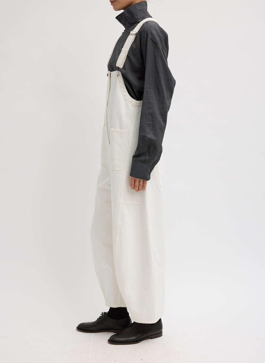 White Denim Jumpsuit