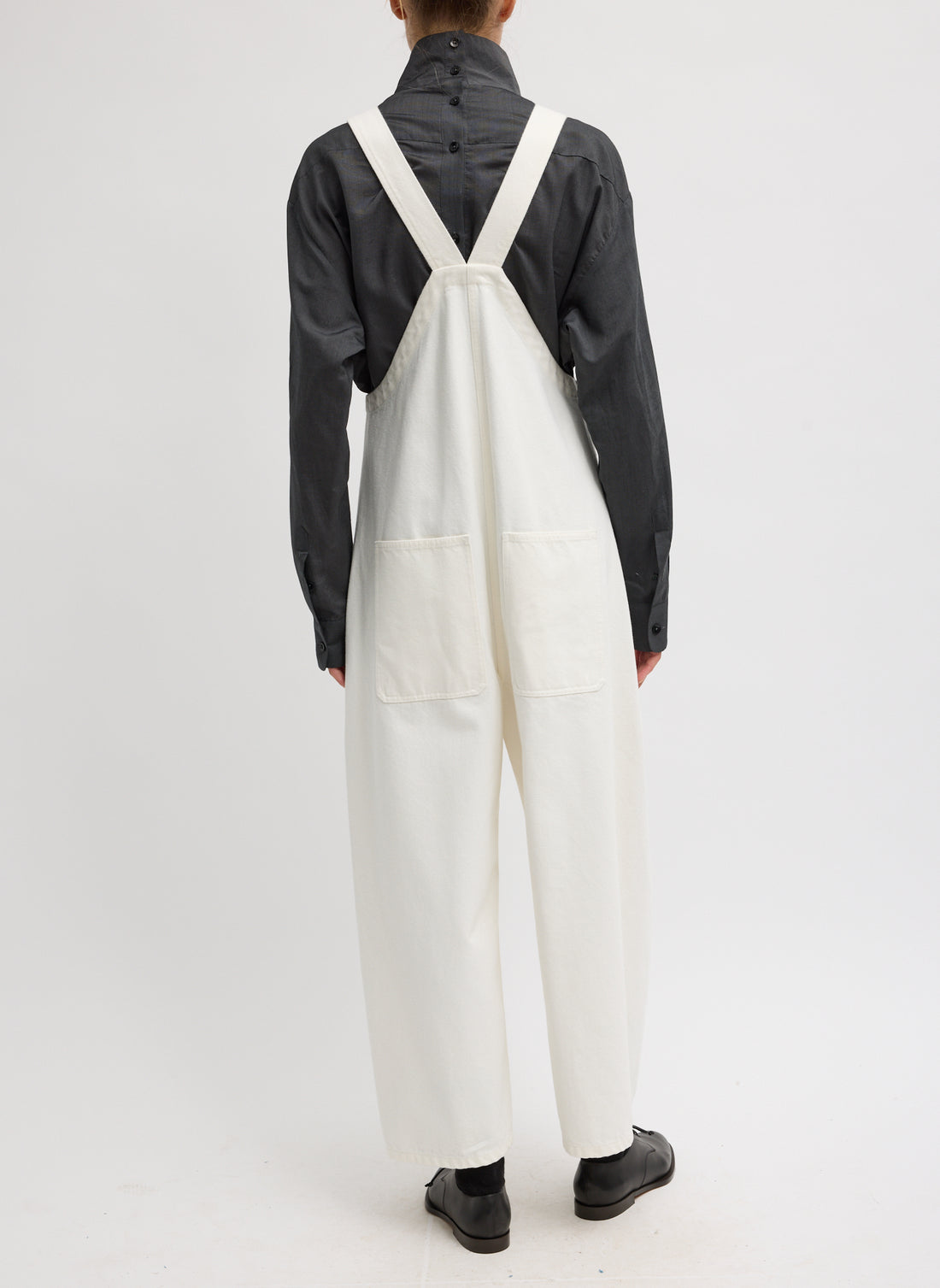 White Denim Jumpsuit