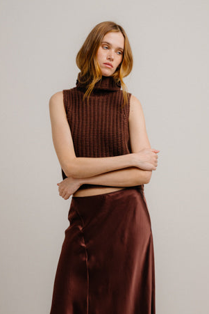 Saige Cropped Turtleneck