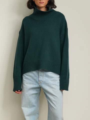 Scarlett Mock Neck Drop Shoulder