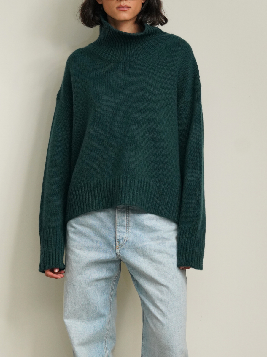 Scarlett Mock Neck Drop Shoulder